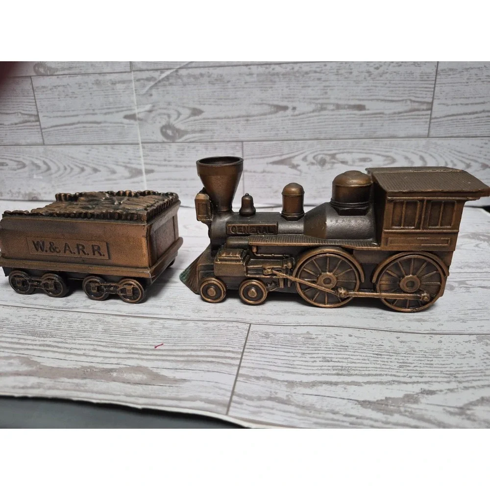 1974 Banthrico Chicago General Train Tender Diecast Coin Bank W. & A.R.R.